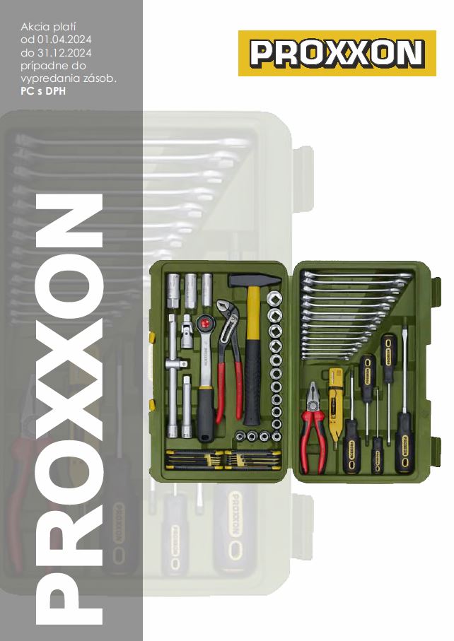 PROXXON akcia ručného náradia, kľúče, skrutkovače, hlavice, račne, momentové kľúče, MICROMONT